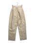 CLANE (クラネ) CURVE LINE PANTS ベージュ 未使用品：9000円