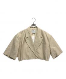 CLANE（クラネ）の古着「CROPPED TAILORED JACKET」｜ベージュ