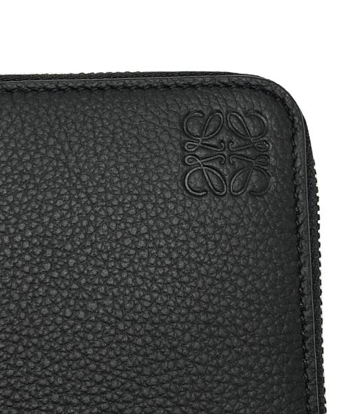 LOEWE（ロエベ）LOEWE (ロエベ) ソフトグレインカーフジップアラウンドウォレット ブラックの古着・服飾アイテム