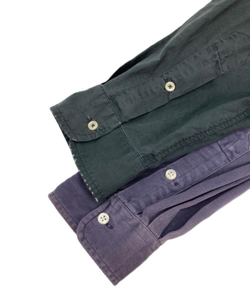 POLO RALPH LAUREN（ポロ・ラルフローレン）POLO RALPH LAUREN (ポロ・ラルフローレン) 再構築シャツ パープル サイズ:XLの古着・服飾アイテム