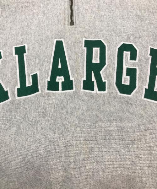 Champion REVERSE WEAVE（チャンピオン リバース ウィーブ）Champion REVERSE WEAVE (チャンピオン リバース ウィーブ) X-LARGE (エクストララージ) ハーフジップスウェット グレー サイズ:Lの古着・服飾アイテム