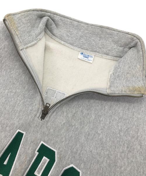 Champion REVERSE WEAVE（チャンピオン リバース ウィーブ）Champion REVERSE WEAVE (チャンピオン リバース ウィーブ) X-LARGE (エクストララージ) ハーフジップスウェット グレー サイズ:Lの古着・服飾アイテム