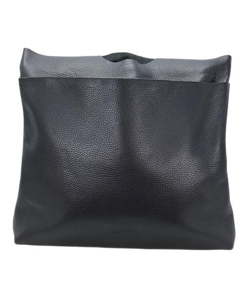 JIL SANDER NAVY（ジルサンダー ネイビー）JIL SANDER NAVY (ジルサンダー ネイビー) レザートートバッグ ネイビーの古着・服飾アイテム