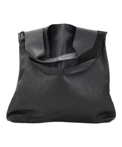 JIL SANDER NAVY（ジルサンダー ネイビー）JIL SANDER NAVY (ジルサンダー ネイビー) レザートートバッグ ネイビーの古着・服飾アイテム