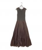 Snidelスナイデル）の古着「ノースリーブワンピース」｜ブラウン