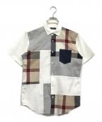 BLACK LABEL CRESTBRIDGEブラックレーベル クレストブリッジ）の古着「半袖シャツ」｜ホワイト