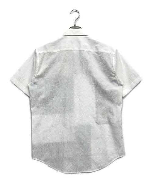 BLACK LABEL CRESTBRIDGE（ブラックレーベル クレストブリッジ）BLACK LABEL CRESTBRIDGE (ブラックレーベル クレストブリッジ) 半袖シャツ ホワイト サイズ:Ｍの古着・服飾アイテム