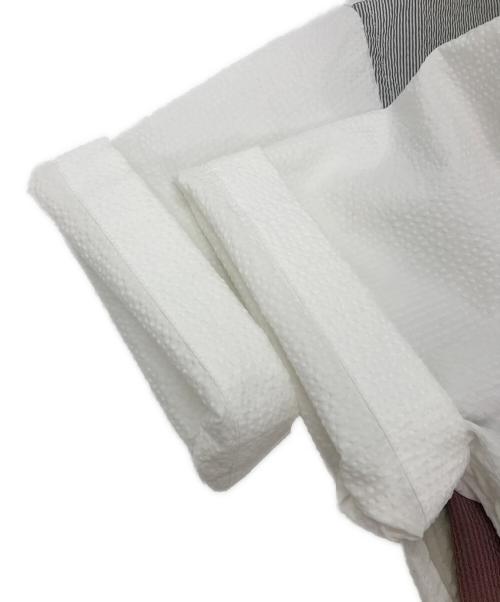 BLACK LABEL CRESTBRIDGE（ブラックレーベル クレストブリッジ）BLACK LABEL CRESTBRIDGE (ブラックレーベル クレストブリッジ) 半袖シャツ ホワイト サイズ:Ｍの古着・服飾アイテム