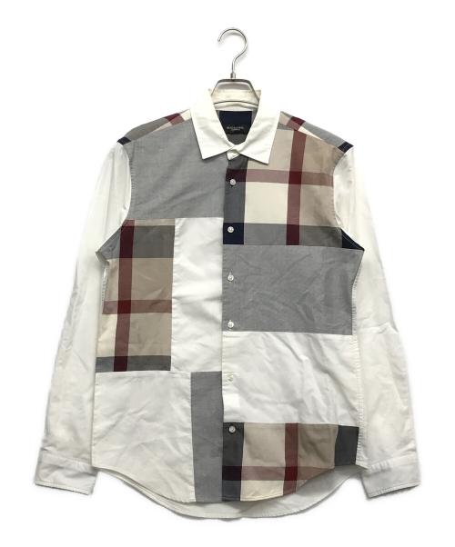 BLACK LABEL CRESTBRIDGE（ブラックレーベル クレストブリッジ）BLACK LABEL CRESTBRIDGE (ブラックレーベル クレストブリッジ) 長袖シャツ ホワイト サイズ:Mの古着・服飾アイテム