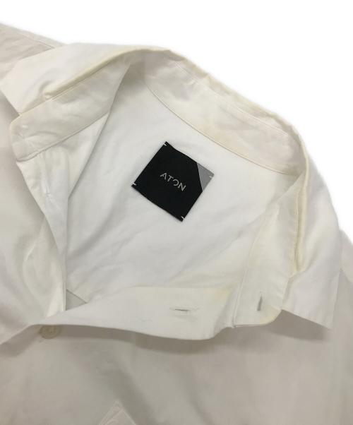 ATON（エイトン）ATON (エイトン) COTTON TWILL OVERSIZED SHIRT ホワイト サイズ:04の古着・服飾アイテム