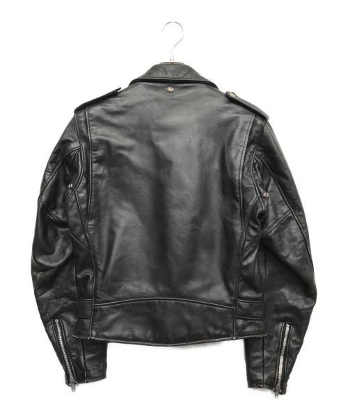 Schott（ショット）Schott (ショット) ダブルライダースジャケット ブラック サイズ:36の古着・服飾アイテム