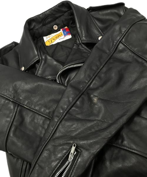 Schott（ショット）Schott (ショット) ダブルライダースジャケット ブラック サイズ:36の古着・服飾アイテム