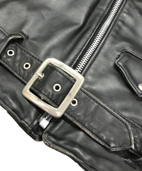 Schott（ショット）Schott (ショット) ダブルライダースジャケット ブラック サイズ:36の古着・服飾アイテム