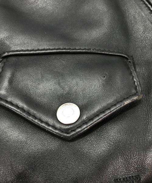 Schott（ショット）Schott (ショット) ダブルライダースジャケット ブラック サイズ:36の古着・服飾アイテム