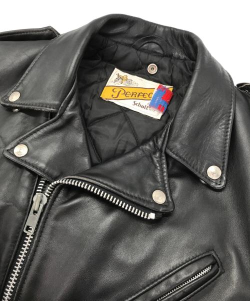 Schott（ショット）Schott (ショット) ダブルライダースジャケット ブラック サイズ:36の古着・服飾アイテム