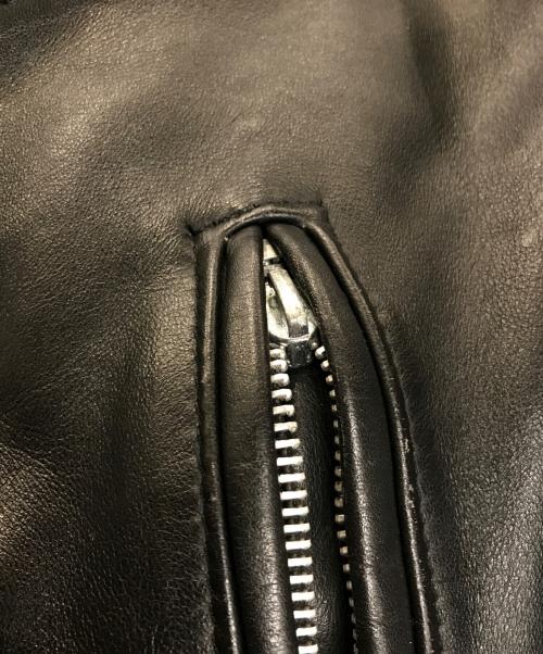 Schott（ショット）Schott (ショット) ダブルライダースジャケット ブラック サイズ:36の古着・服飾アイテム