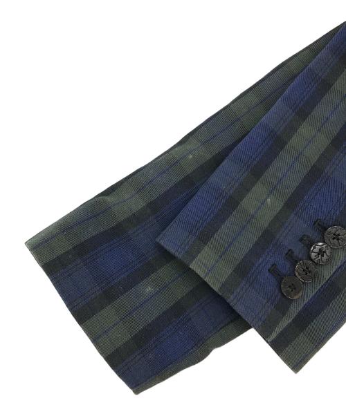 Marc by Marc Jacobs（マークバイマークジェイコブス）Marc by Marc Jacobs (マークバイマークジェイコブス) 2Bチェックジャケット ネイビー サイズ:XSの古着・服飾アイテム