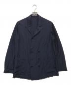 tim.ティム）の古着「シルクキュプラシャツWジャケット」｜ネイビー
