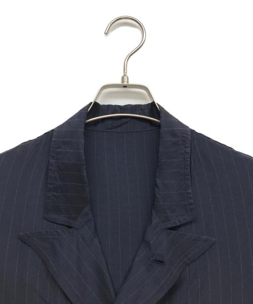 tim.（ティム）tim. (ティム) シルクキュプラシャツWジャケット ネイビー サイズ:2の古着・服飾アイテム