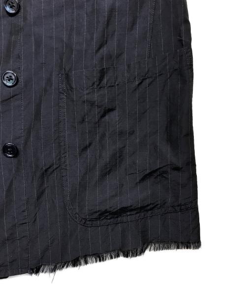 tim.（ティム）tim. (ティム) シルクキュプラシャツWジャケット ネイビー サイズ:2の古着・服飾アイテム