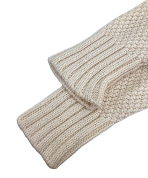 DOUBLE STANDARD CLOTHING（ダブルスタンダードクロージング）DOUBLE STANDARD CLOTHING (ダブルスタンダードクロージング) cashfeel フリンジデザインニット ホワイト サイズ:Fの古着・服飾アイテム