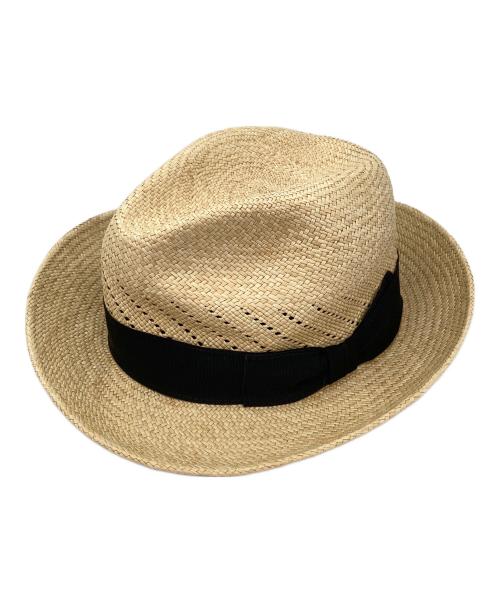 GENUINE PANAMA HAT（ジェニュインパナマハット）GENUINE PANAMA HAT (ジェニュインパナマハット) パナマハット ベージュ サイズ:Mの古着・服飾アイテム