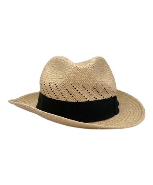 GENUINE PANAMA HAT（ジェニュインパナマハット）GENUINE PANAMA HAT (ジェニュインパナマハット) パナマハット ベージュ サイズ:Mの古着・服飾アイテム