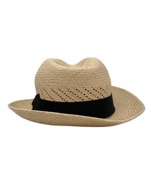 GENUINE PANAMA HAT（ジェニュインパナマハット）GENUINE PANAMA HAT (ジェニュインパナマハット) パナマハット ベージュ サイズ:Mの古着・服飾アイテム