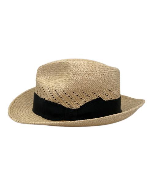 GENUINE PANAMA HAT（ジェニュインパナマハット）GENUINE PANAMA HAT (ジェニュインパナマハット) パナマハット ベージュ サイズ:Mの古着・服飾アイテム