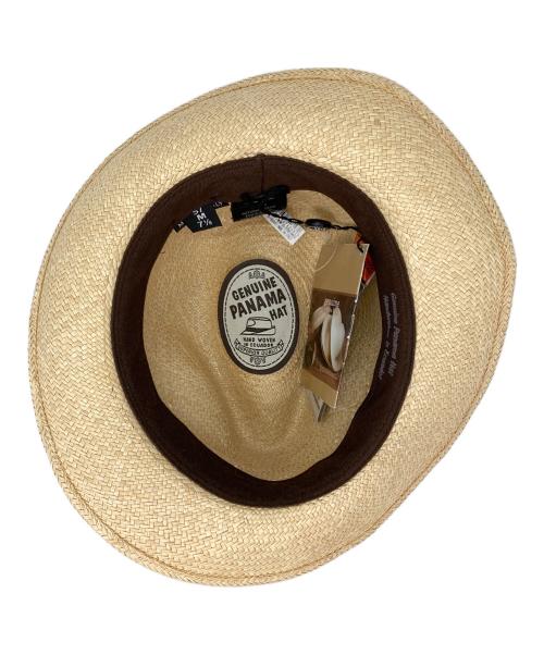 GENUINE PANAMA HAT（ジェニュインパナマハット）GENUINE PANAMA HAT (ジェニュインパナマハット) パナマハット ベージュ サイズ:Mの古着・服飾アイテム