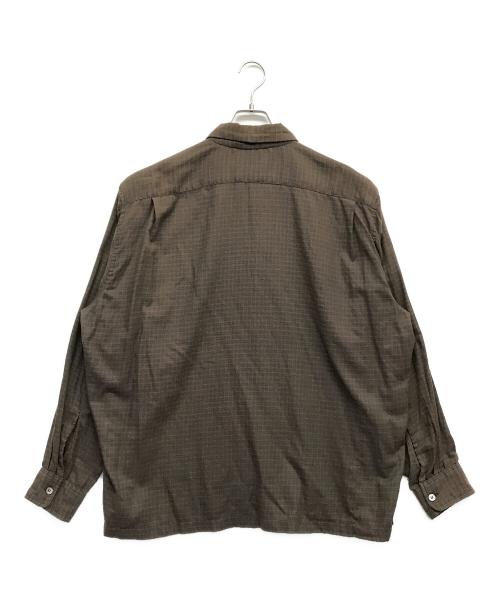 stussy（ステューシー）stussy (ステューシー) オープンカラーシャツ ブラウン サイズ:Lの古着・服飾アイテム