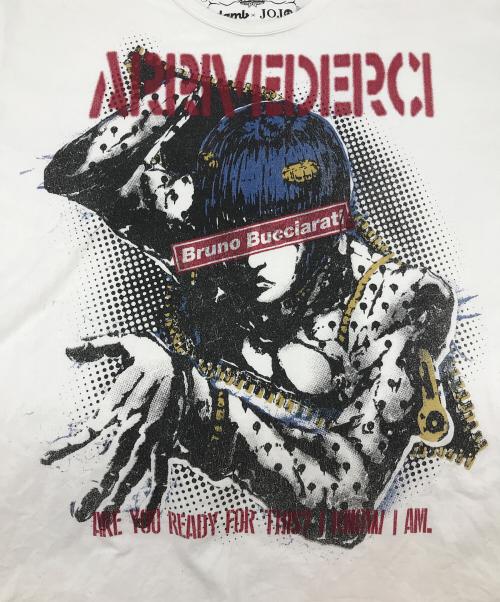 glamb（グラム）glamb (グラム) ジョジョの奇妙な冒険 (ジョジョノキミョウナボウケン) Tシャツ ホワイト サイズ:3の古着・服飾アイテム
