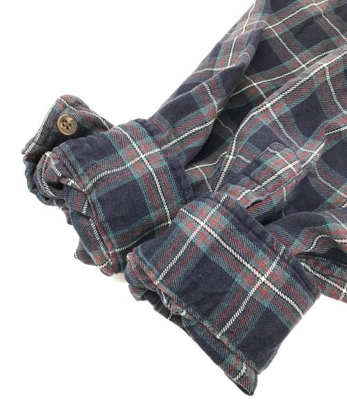 Eddie Bauer（エディーバウアー）Eddie Bauer (エディーバウアー) チェックシャツ ネイビー サイズ:Lの古着・服飾アイテム