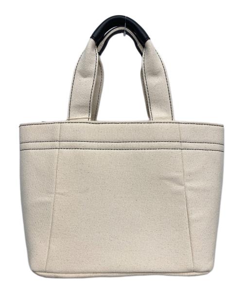 JILL BY JILLSTUART（ジル バイ ジルスチュアート）JILL BY JILLSTUART (ジル バイ ジルスチュアート) キャンバスフリルハンドバッグ ベージュの古着・服飾アイテム