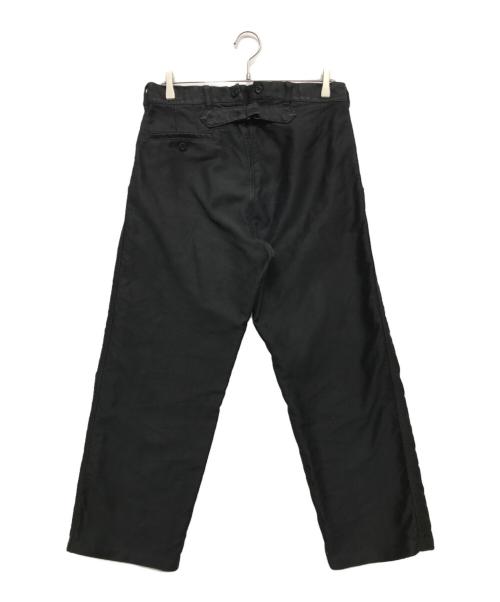 OUTIL（ウティ）OUTIL (ウティ) シンチバックモールスキンパンツ ブラックの古着・服飾アイテム