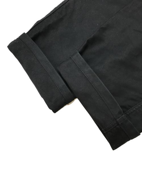 OUTIL（ウティ）OUTIL (ウティ) シンチバックモールスキンパンツ ブラックの古着・服飾アイテム