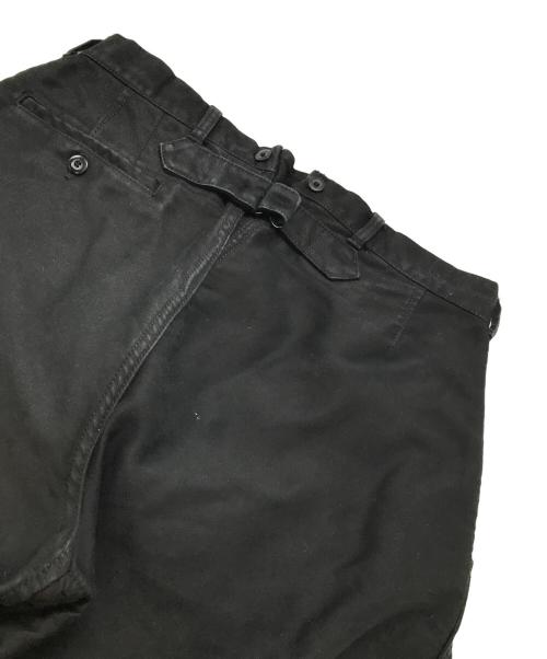 OUTIL（ウティ）OUTIL (ウティ) シンチバックモールスキンパンツ ブラックの古着・服飾アイテム
