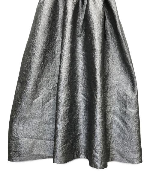 Bibiy.（ビビィ）Bibiy. (ビビィ) MIMI RIBBON SKIRT DARK GRAY シルバー サイズ:Fの古着・服飾アイテム