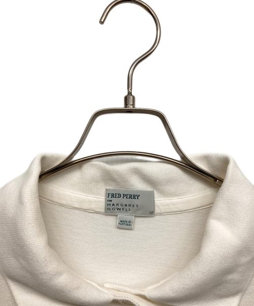 FRED PERRY（フレッドペリー）FRED PERRY (フレッドペリー) MARGARET HOWELL (マーガレットハウエル) 別注 ポロシャツ ホワイト サイズ:12の古着・服飾アイテム