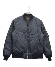 WACKO MARIA（ワコマリア）の古着「レオパード柄MA-1ジャケット」｜ネイビー