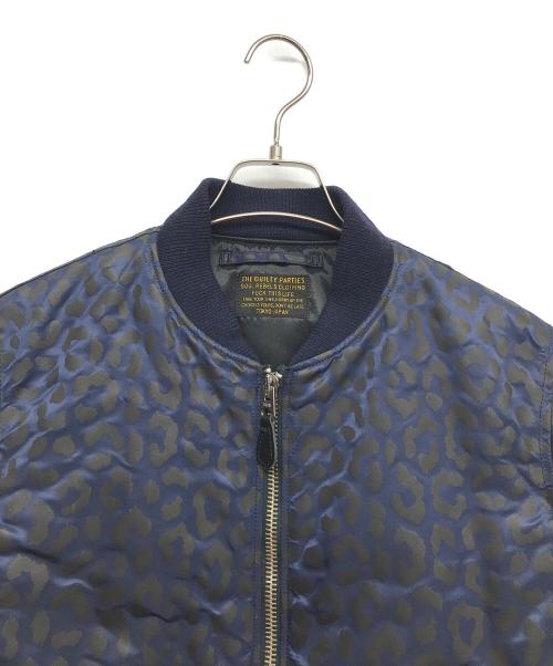 WACKO MARIA（ワコマリア）WACKO MARIA (ワコマリア) レオパード柄MA-1ジャケット ネイビー サイズ:Mの古着・服飾アイテム