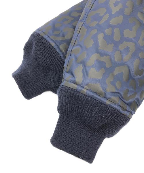 WACKO MARIA（ワコマリア）WACKO MARIA (ワコマリア) レオパード柄MA-1ジャケット ネイビー サイズ:Mの古着・服飾アイテム