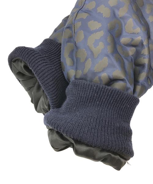 WACKO MARIA（ワコマリア）WACKO MARIA (ワコマリア) レオパード柄MA-1ジャケット ネイビー サイズ:Mの古着・服飾アイテム