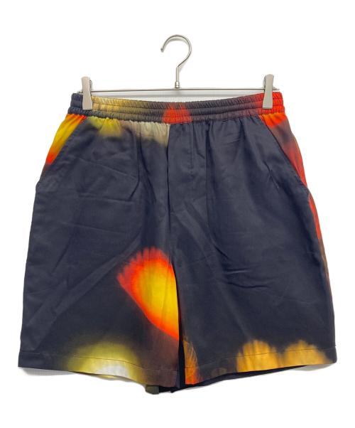 New Amsterdam（ニューアムステルダム）New Amsterdam (ニューアムステルダム) 総柄ハーフパンツ ブラック サイズ:Lの古着・服飾アイテム