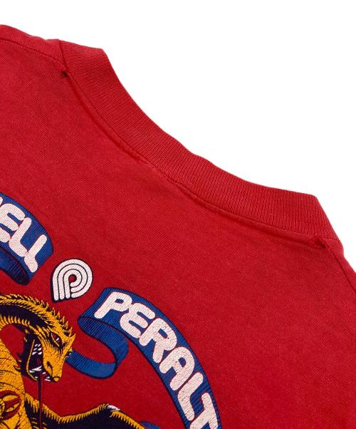 powell peralta（パウエルペラルタ）POWELL PERALTA (パウエルペラルタ) 80`sドラゴンプリントTシャツ レッド サイズ:Mの古着・服飾アイテム