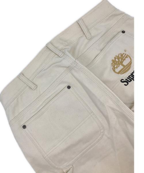 SUPREME（シュプリーム）Supreme (シュプリーム) Timberland (ティンバーランド) ダブルニーパンツ ホワイト サイズ:32の古着・服飾アイテム