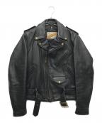 Schottショット）の古着「ダブルライダースジャケット」｜ブラック