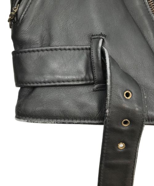 Schott（ショット）Schott (ショット) ダブルライダースジャケット ブラック サイズ:36の古着・服飾アイテム