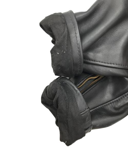 Schott（ショット）Schott (ショット) ダブルライダースジャケット ブラック サイズ:36の古着・服飾アイテム