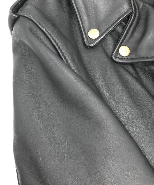 Schott（ショット）Schott (ショット) ダブルライダースジャケット ブラック サイズ:36の古着・服飾アイテム